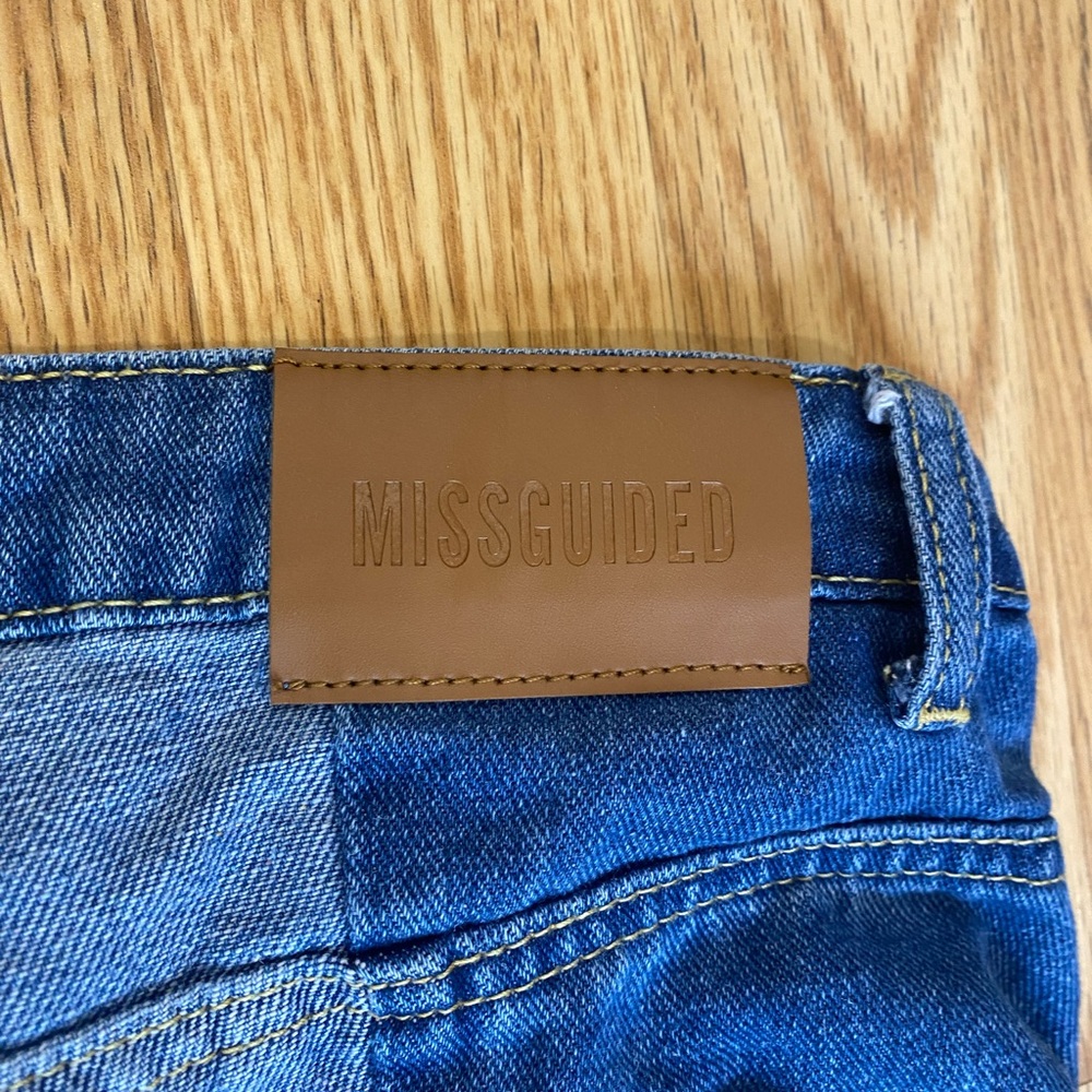 Misguided 2 tone high waist jeans size small-6 EUC - Picture 4 of 13
